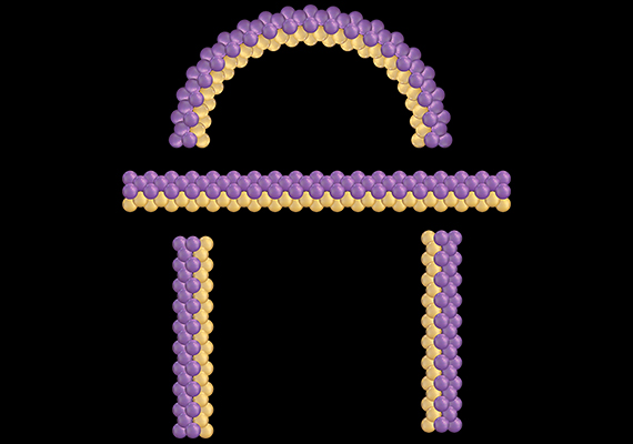 Split Arch, Column and Garland in two colors