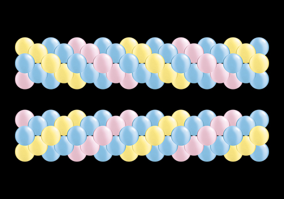 Swirled Garland in Pastel Colors